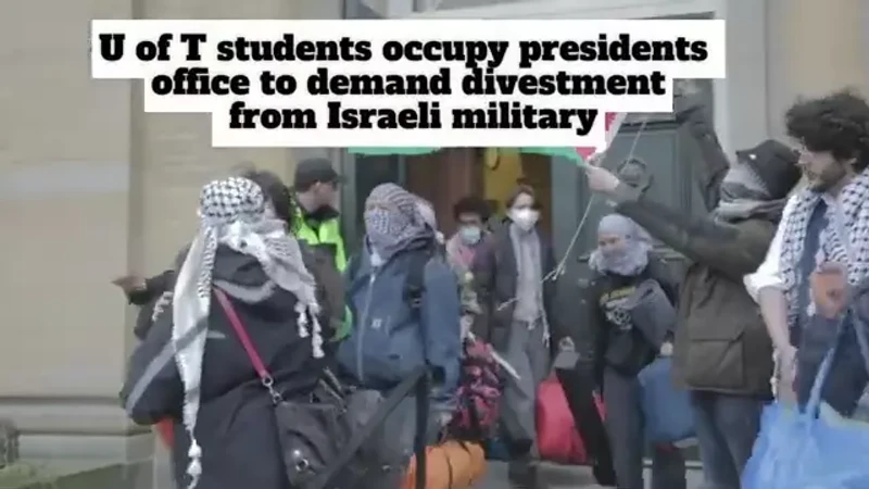 Heigo Parsa Occupies UofT President's Office_#34